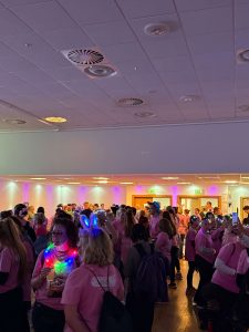 Participants gather for the Weston Hospicecare Moonlight Beach Walk in Weston-super-Mare